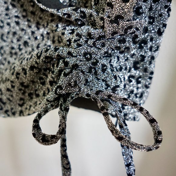 Superdown Syna Ruched Leopard Print Top Size XS - Picture 13 of 15